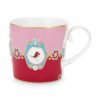 Pip Studio Love Birds Küçük Mug, Kırmızı / Pembe 150 ml