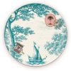 Pip Studio Heritage Turkuaz Gemi Desenli Tabak 23 cm