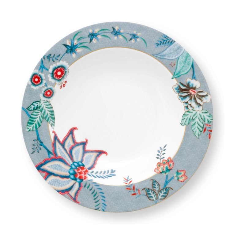 Pip Studio Flower Festival Mavi Çukur Tabak 21,5 Cm