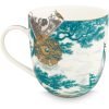 Pip Studio Heritage Turkuaz Gemi Desenli Büyük Kupa 300 ml