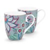 Pip Studio Flower Festival Mavi 2 Li Büyük Kupa Seti 350 Ml