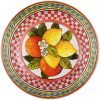 Baci Milano Kırmızı Limonlu Tabak 21.5 Cm