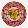 Chiara Alessi Portofino Kırmızı Limon Buketi Yemek Tabağı 28 cm
