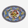 Chiara Alessi Portofino Mavi Meyveli  Oval Tabak 50 cm