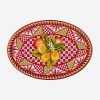 Chiara Alessi Portofino Kırmızı Limon Buketi Oval Tabak 50 cm