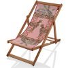 Chiara Alessi Il Giardino Şezlong Pembe Leopar Desenli