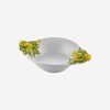Edelweiss Italy Limoni Beyaz Seramik Servis Kasesi 13x13 Cm