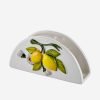 Edelweiss Italy Limoni Beyaz Seramik Peçetelik