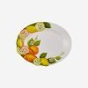 Edelweiss Italy Limone E Arancia Turuncu Sarı Seramik Servis Tabağı 22x14 Cm