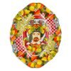 Baci Milano Turuncu Barok 7 Parça Meze Tabağı