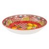 Baci Milano Kırmızı Barok Oval Servis Kasesi 33x23 cm