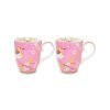 Pip Studio Pembe Kuşlu İkili Mug