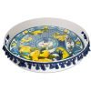 Baci Milano Mavi Barok Yuvarlak Tepsi 40 Cm