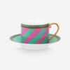 Pip Studio Chique Pembe Yeşil Porselen Çay Fincanı 220 Ml