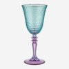 Chiara Alessi Venezia Turkuaz Lila Cam Kadeh 270 Ml