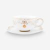 Pip Studio Gold White Porselen Kahve Fincanı 125 ml