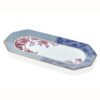 Tea Delight Regency Damask Mavi Oval Servis Tabağı 33 cm