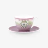 Pip Studio Lily & Lotus Mor Porselen Çay Fincanı 280 Ml