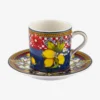 Chiara Capri Mavi Porselen Kahve Fincan Seti 120 Ml