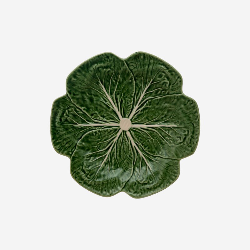 Bordallo Pinheiro Cabbage Yeşil Seramik Yemek Tabağı 26,5 Cm