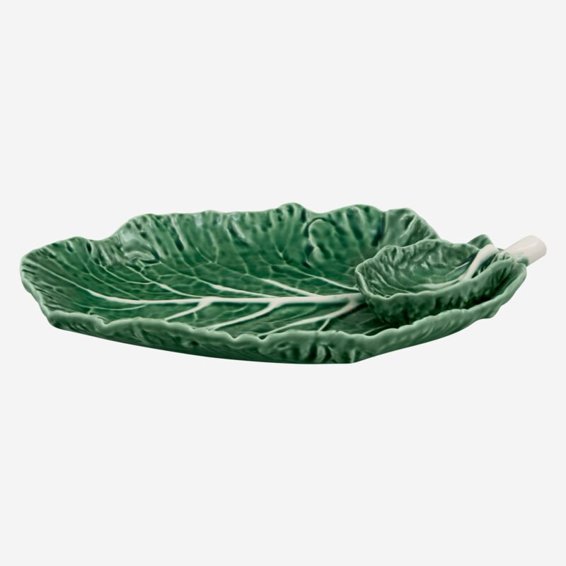 Bordallo Pinheiro Cabbage Yeşil Seramik Servis Tabağı 28 Cm