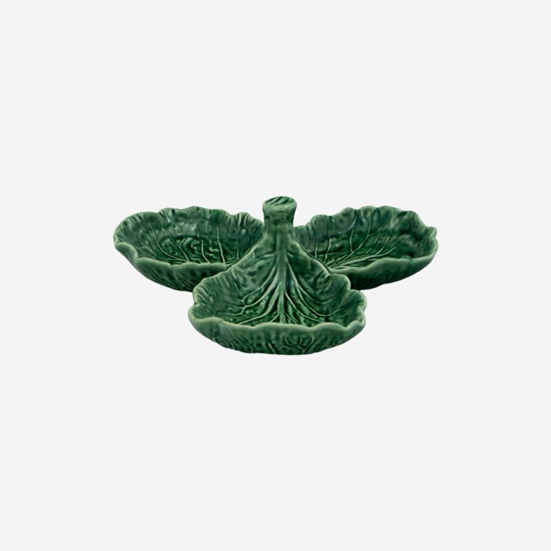 Bordallo Pinheiro Cabbage Yeşil Seramik Çerezlik 21,5 Cm