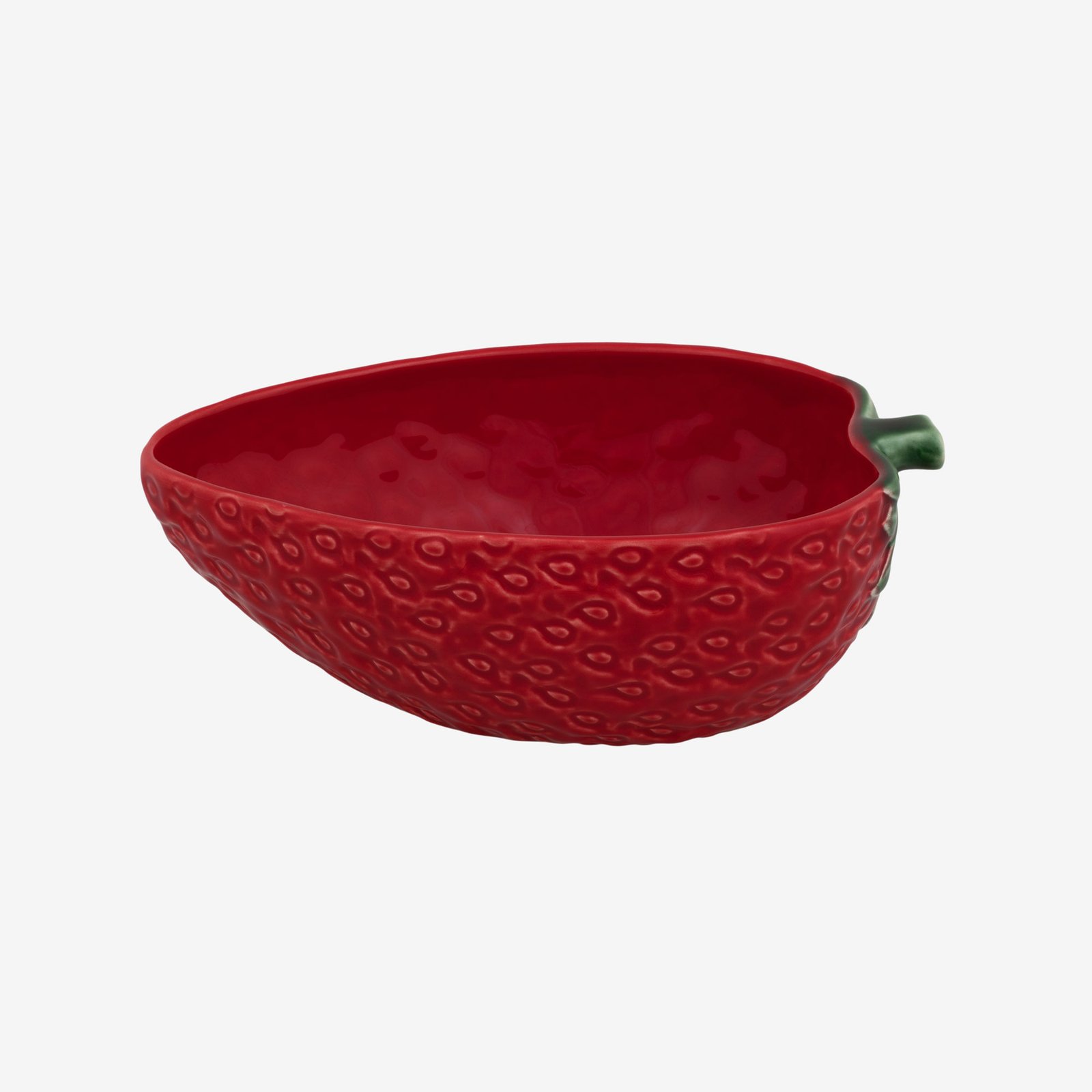 Bordallo Pinheiro Strawberries Kırmızı Seramik Servis Kasesi 24 Cm