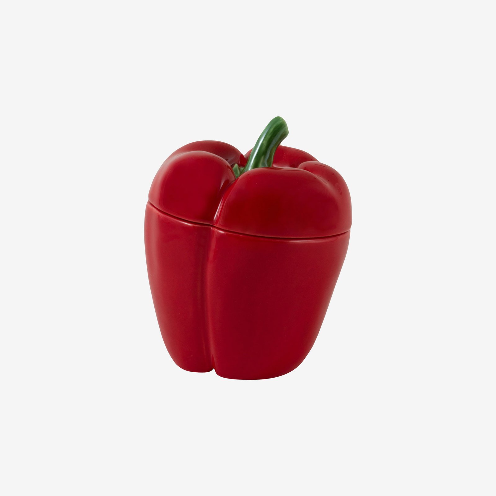 Bordallo Pinheiro Pepper Kırmızı Seramik Saklama Kabı 12,5 Cm