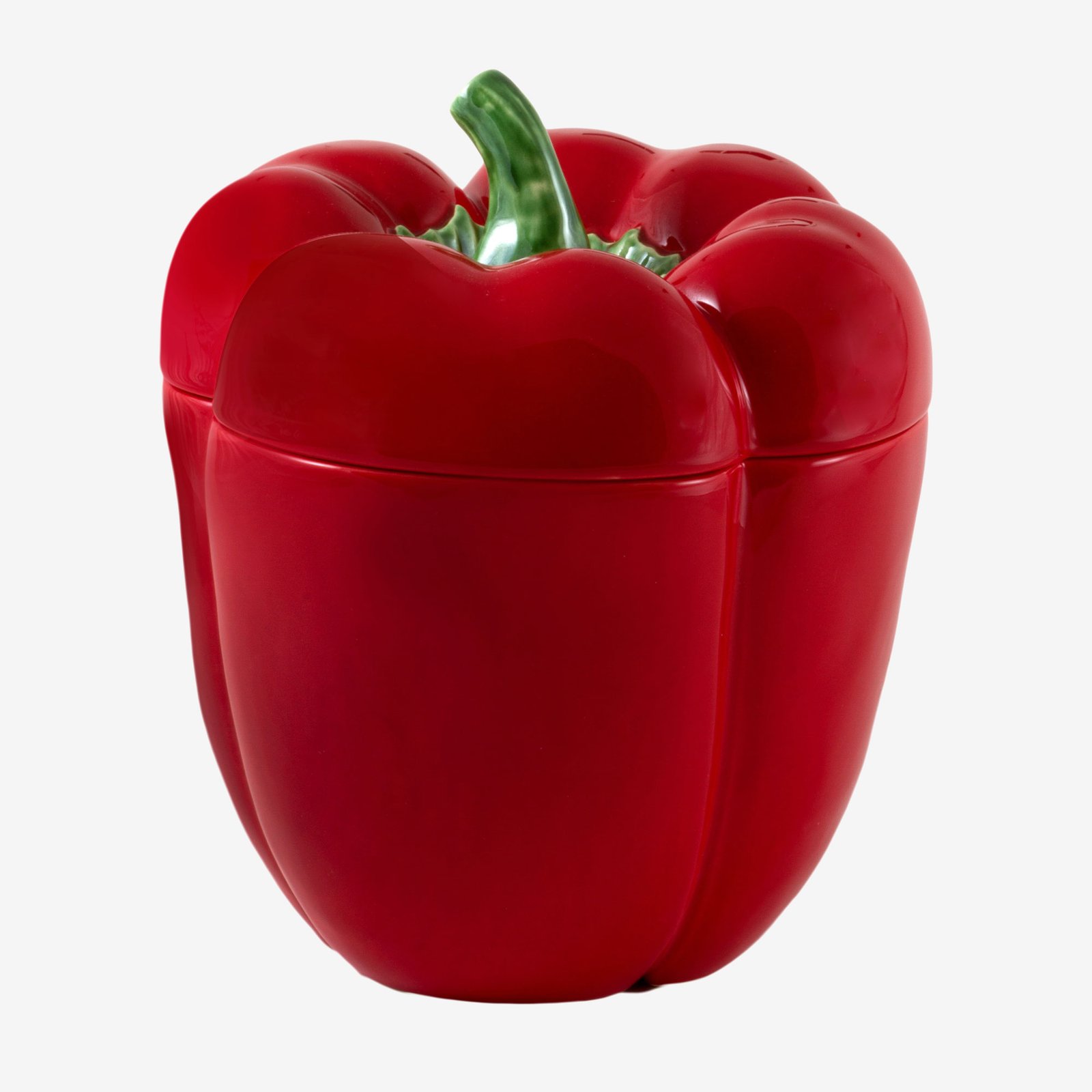 Bordallo Pinheiro Pepper Kırmızı Seramik Saklama Kabı 22 Cm