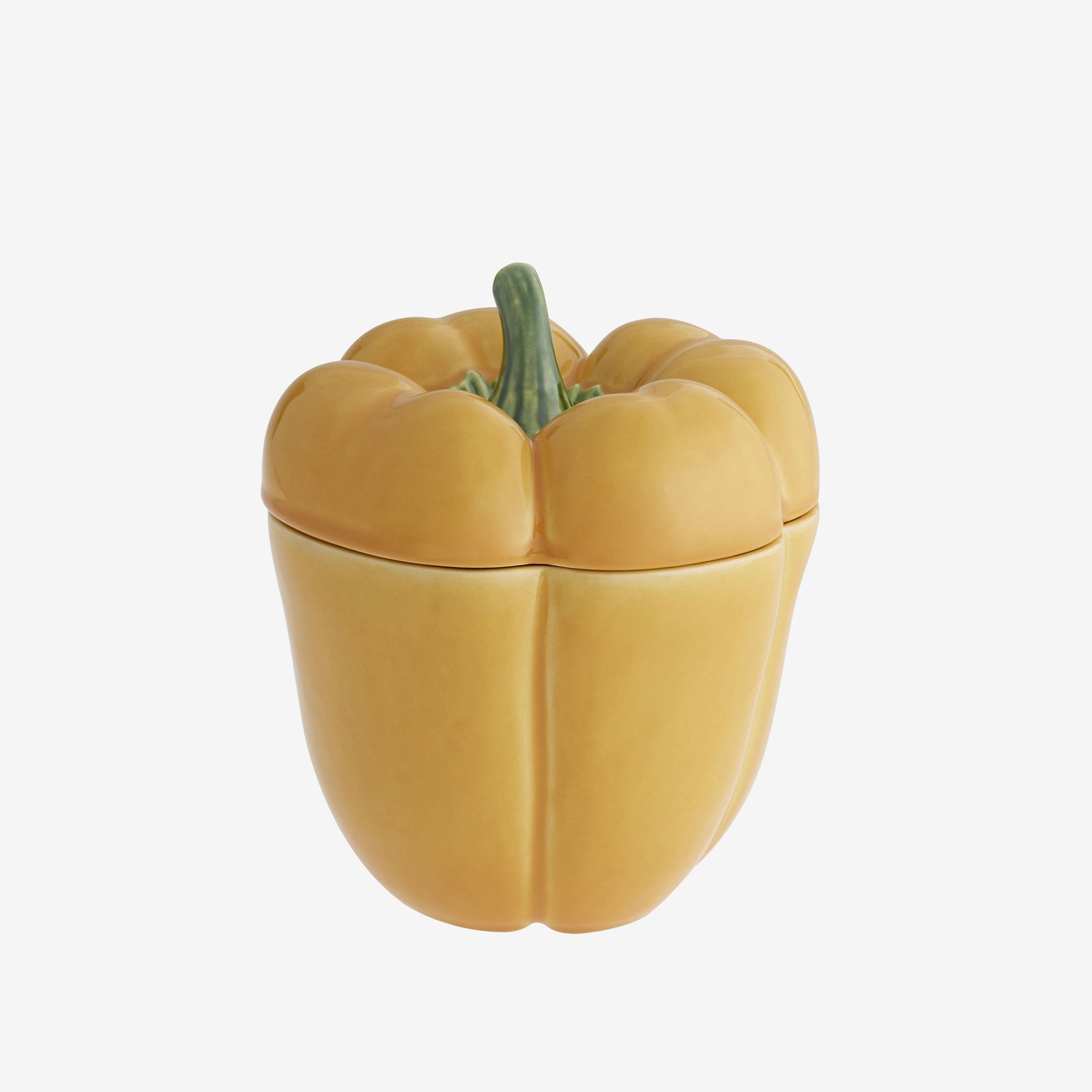 Bordallo Pinheiro Pepper Sarı Seramik Saklama Kabı 22 Cm