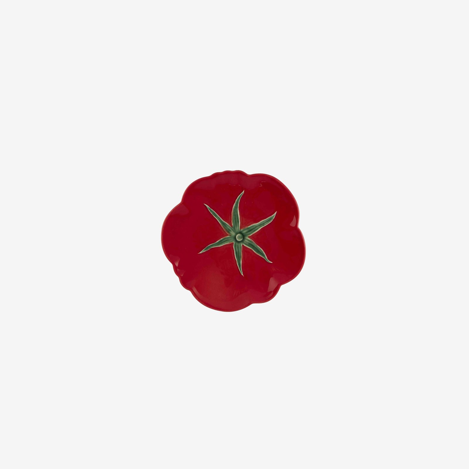 Bordallo Pinheiro Tomato Kırmızı Seramik Kahvaltı Tabağı 21 Cm