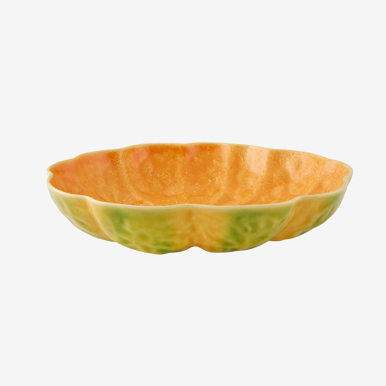 Bordallo Pinheiro Pumpkin Turuncu Seramik Servis Kasesi 26 Cm
