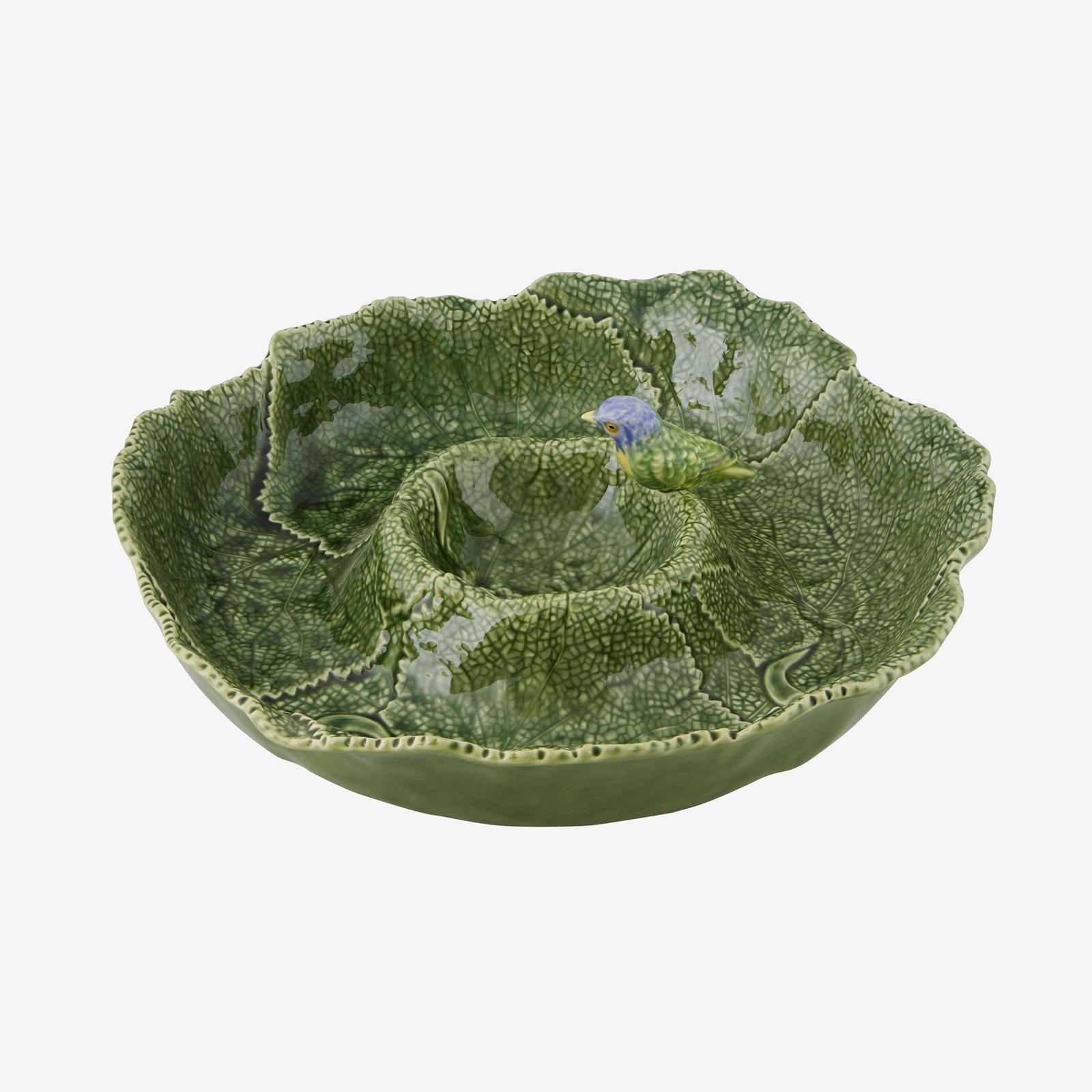 Bordallo Pinheiro Leaves Yeşil Seramik Servis Kasesi 37 Cm