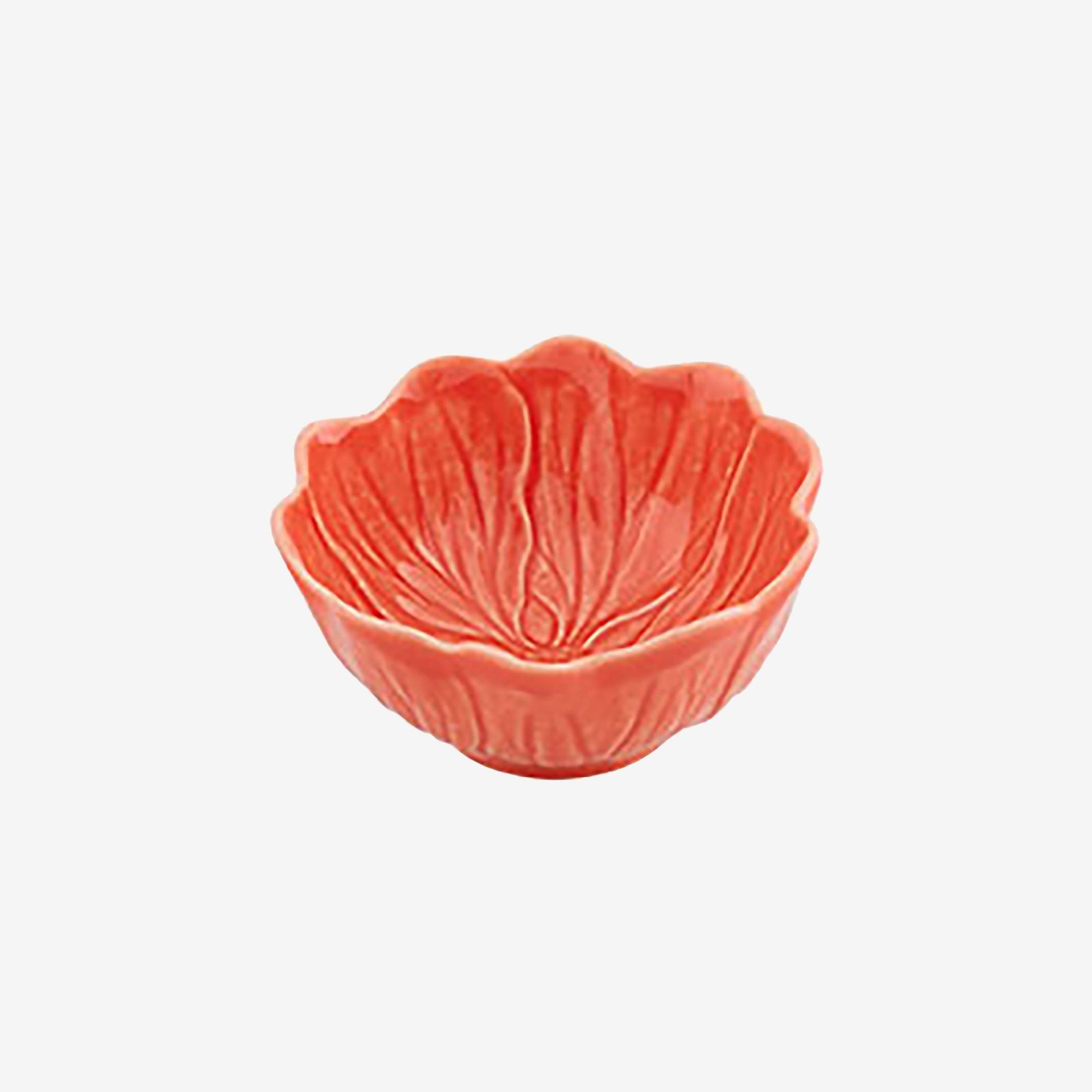 Bordallo Pinheiro Flora Turuncu Seramik Servis Kasesi 12 Cm