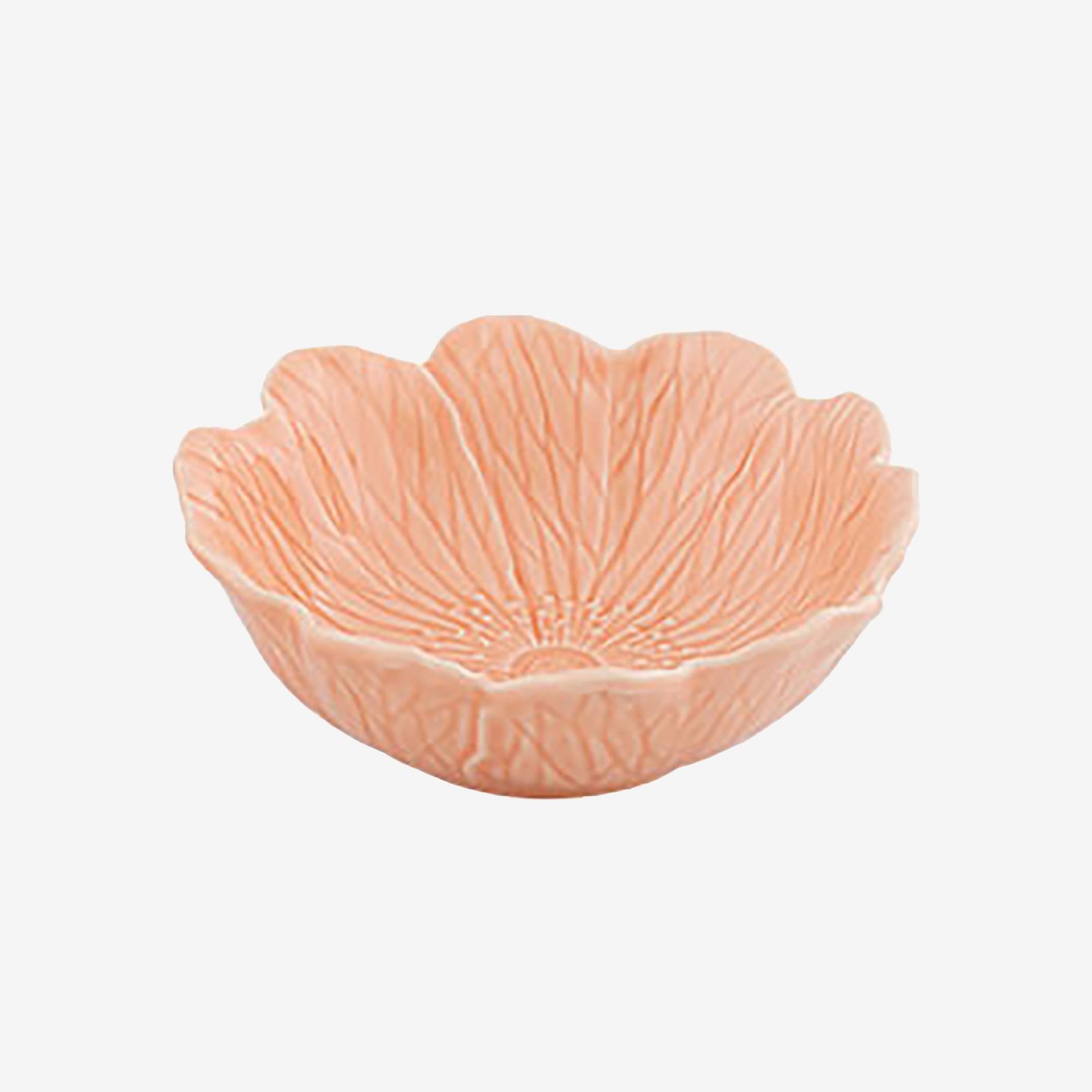 Bordallo Pinheiro Flora Pembe Seramik Servis Kasesi 17 Cm