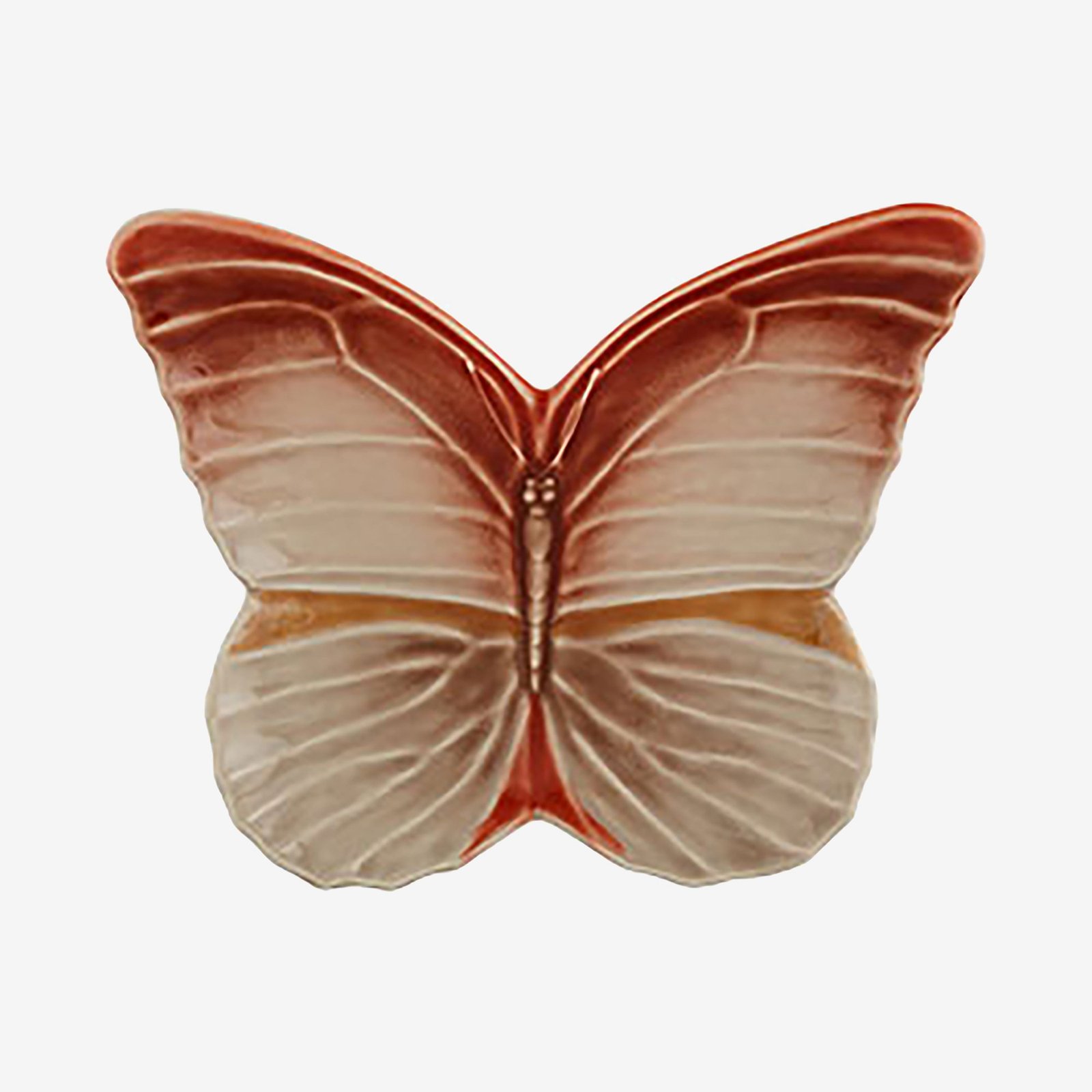 Bordallo Pinheiro Cloudy Butterflies Kırmızı Seramik Servis Tabağı 31 Cm