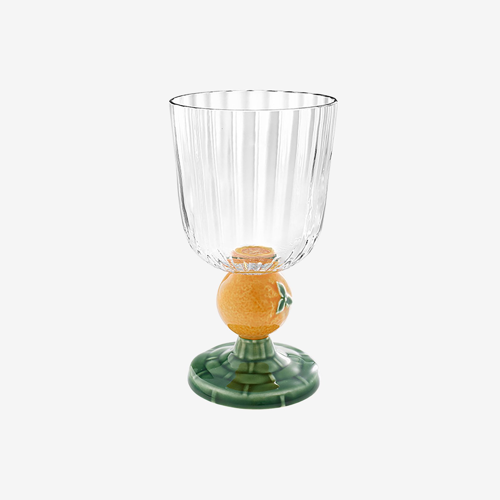 Bordallo Pinheiro Carmen Şeffaf Cam Kadeh 350 Ml - Portakal
