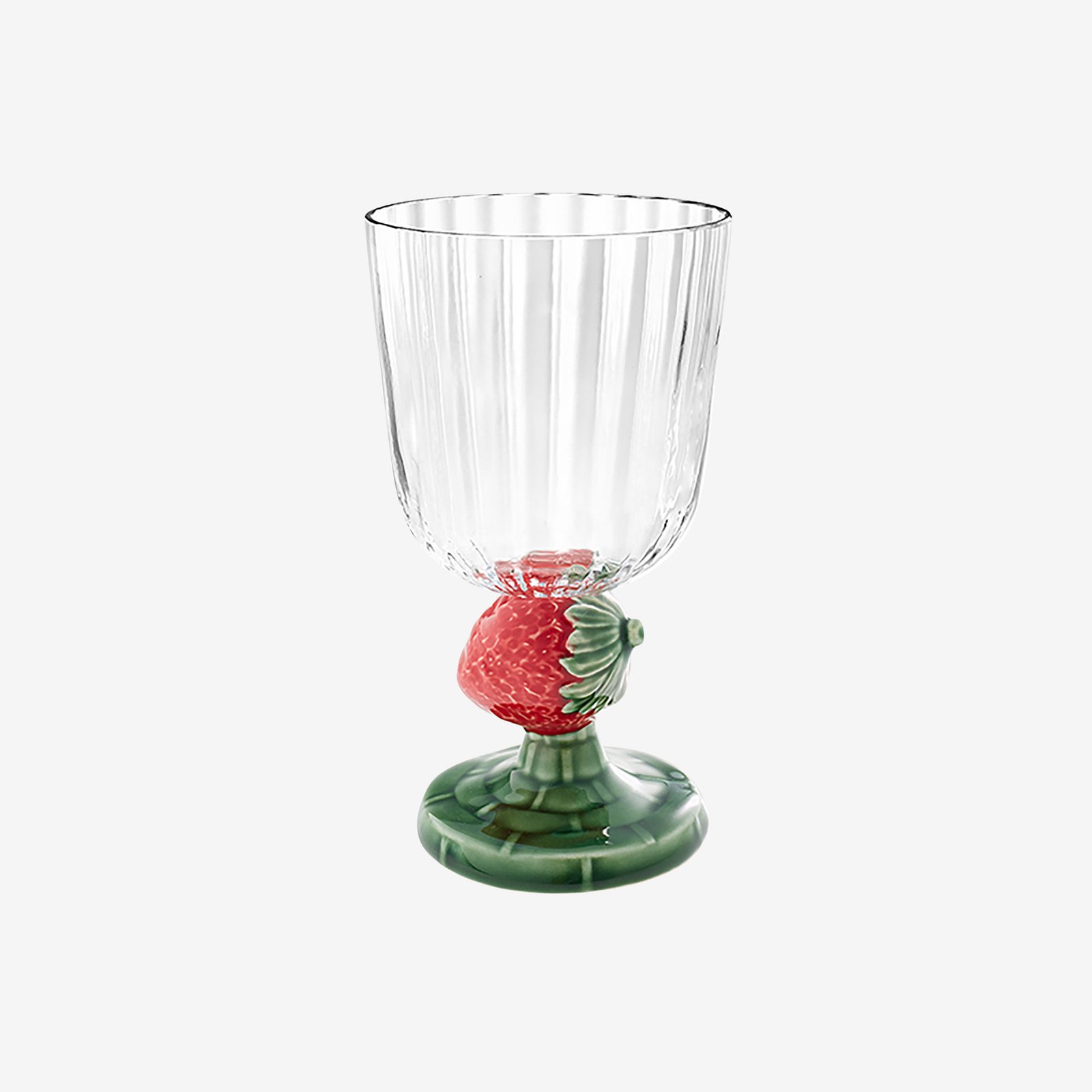 Bordallo Pinheiro Carmen Şeffaf Cam Kadeh 350 Ml - Çilek