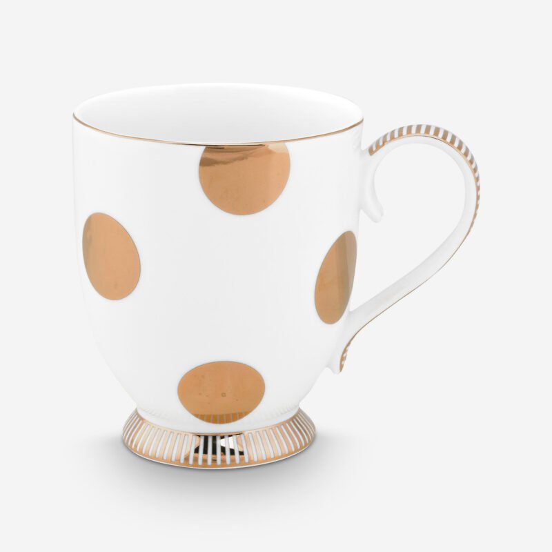 Pip Studio Dot Delight Beyaz Porselen Kupa 350 Ml