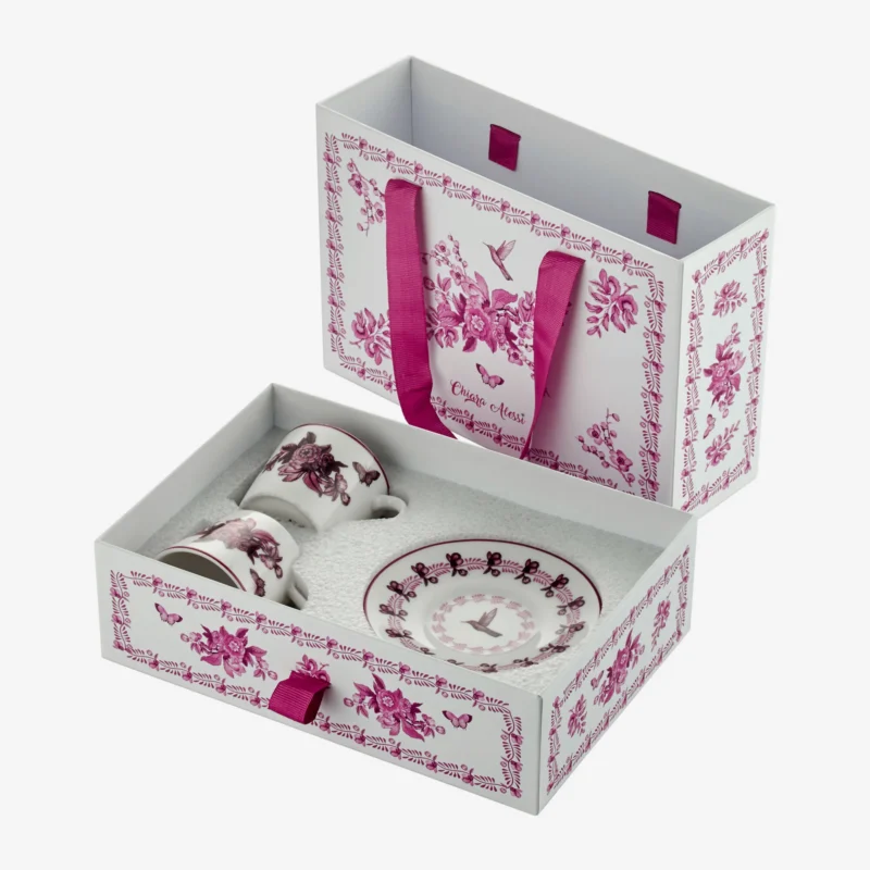 Chiara Alessi Primavera Pembe Porselen Kahve Fincan Seti 120 Ml