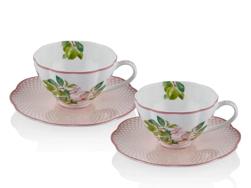 Tea Delight Horticool Pink - 2li Kahve Fincanı Seti