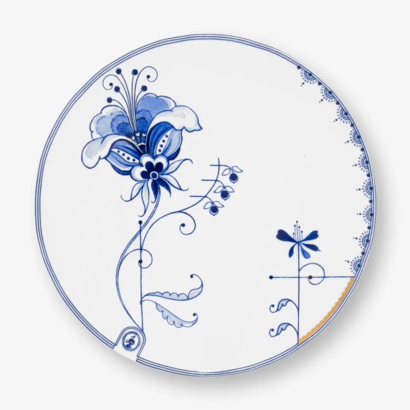 Pip Sudio Blue Bird Beyaz Porselen Kahvaltı Tabağı 23 Cm