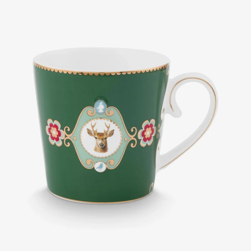 Pip Studio Love Birds Yeşil Porselen Kupa 250 Ml