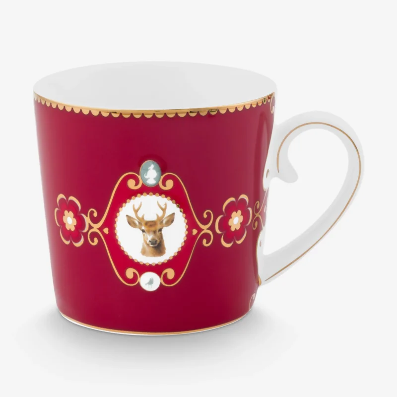 Pip Studio Love Birds Kırmızı Porselen Kupa 150 Ml