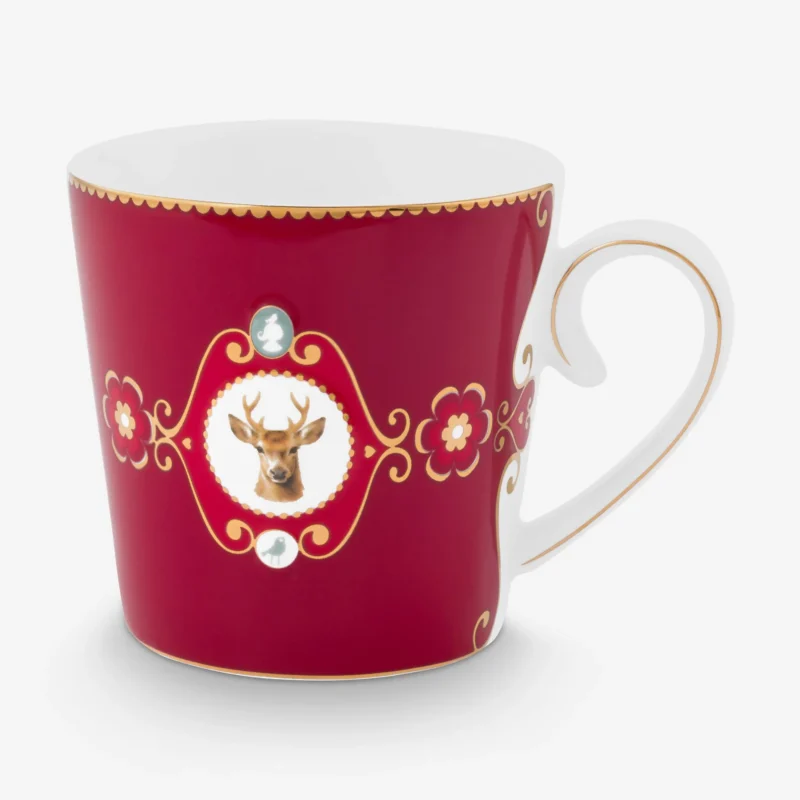 Pip Studio Love Birds Kırmızı Porselen Kupa 250 Ml