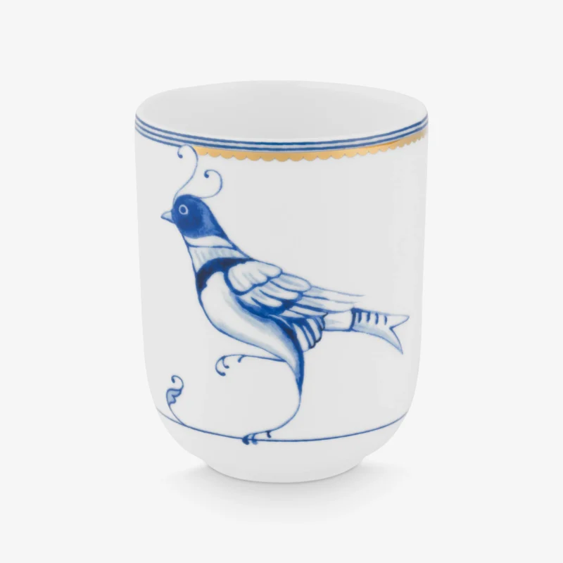 Pip Sudio Blue Bird Beyaz Porselen Latte Bardağı 250 Ml