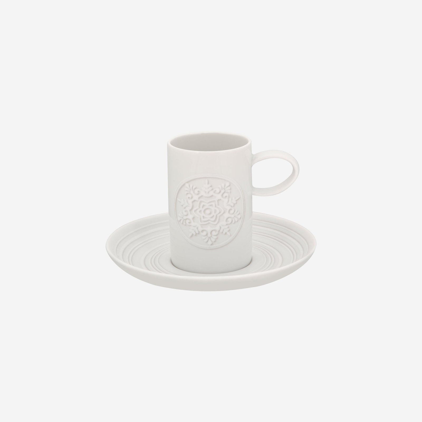 Vista Alegre Ornament Beyaz Porselen Kahve Fincanı 100 Ml