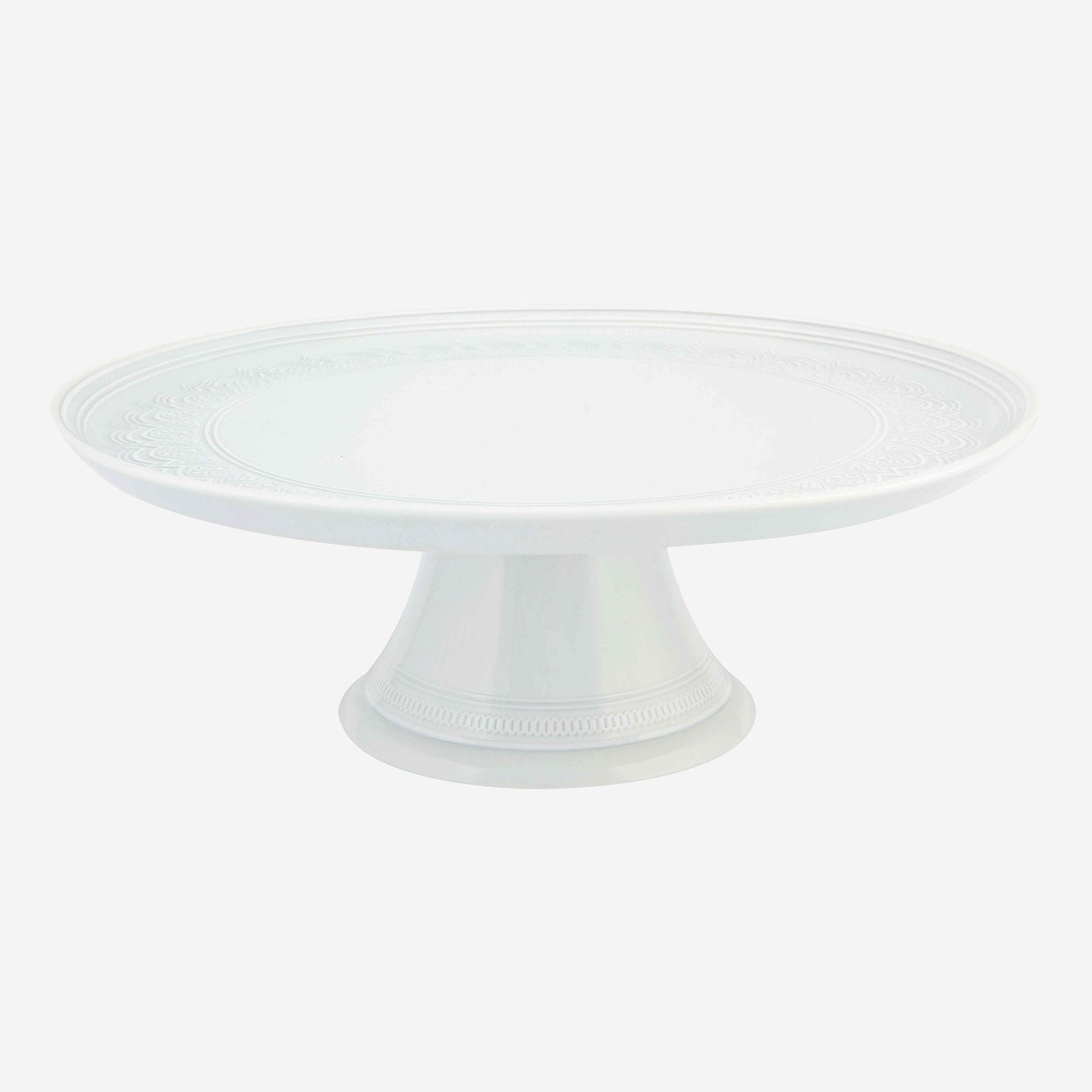 Vista Alegre Ornament Beyaz Porselen Kek Standı 28 Cm