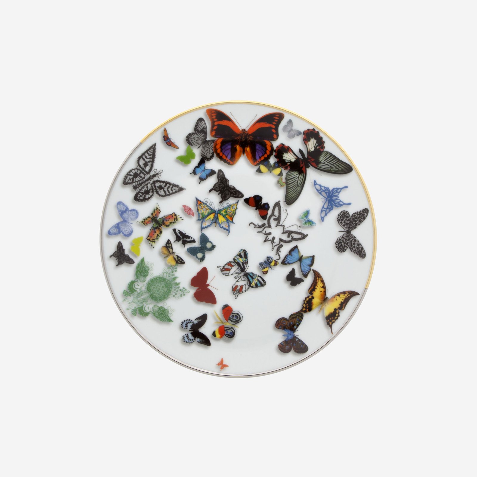 Vista Alegre Butterfly Parade Beyaz Porselen Pasta Tabağı 19 Cm