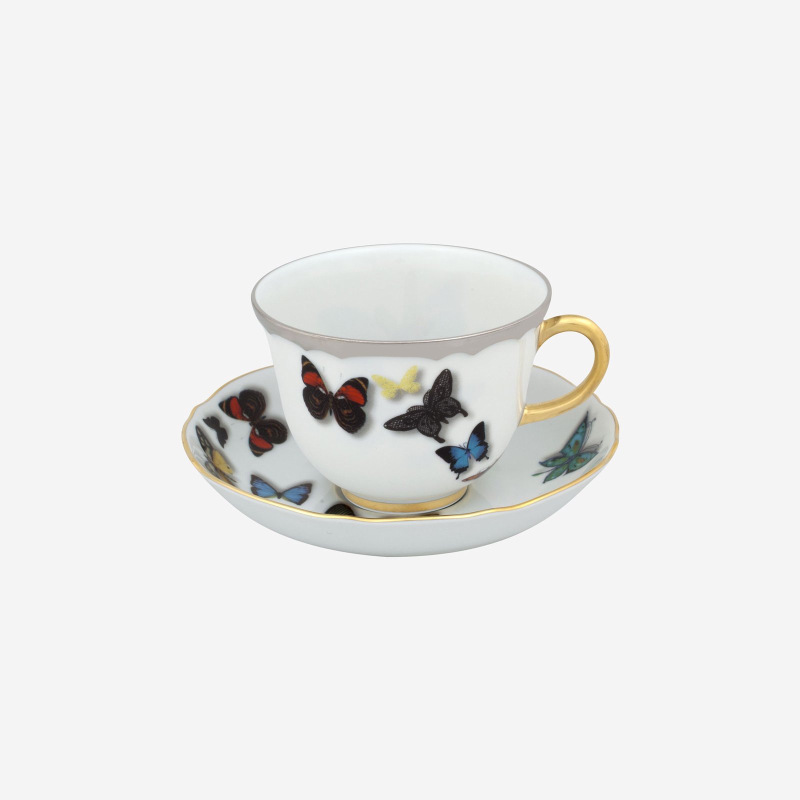 Vista Alegre Butterfly Parade Beyaz Porselen Çay Fincanı 240 Ml